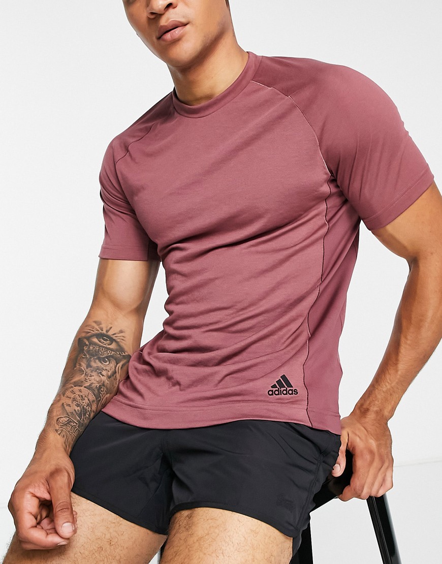 Adidas Yoga Elements t-shirt in red