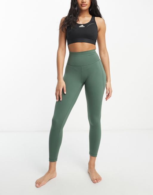 adidas Essentials 7/8 leggings olive | ASOS