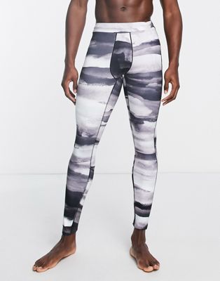 adidas Yoga printed leggings in black - ASOS Price Checker