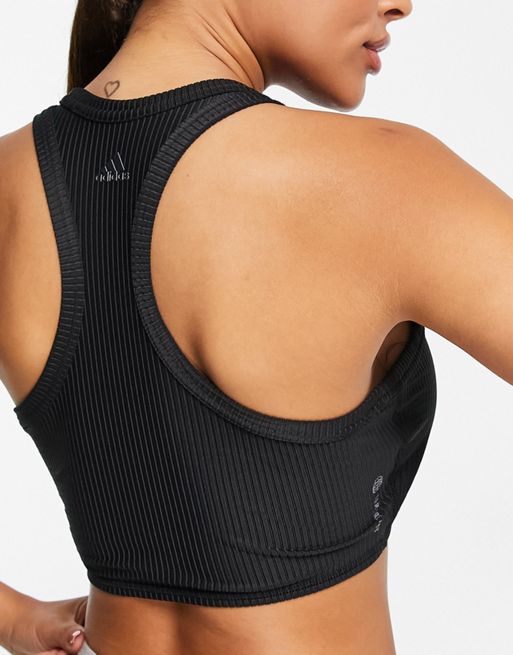 Buy Adidas Yoga Studio Aop Tank Top - Black At 40% Off