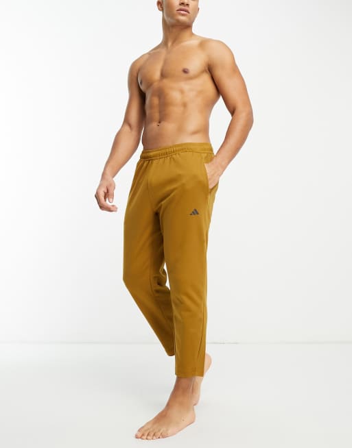 Adidas store tan joggers