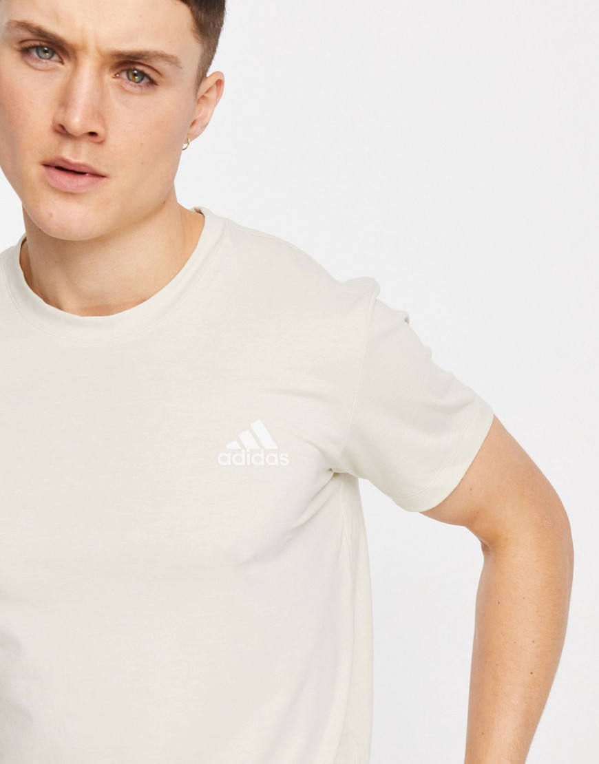 adidas Yoga tech t-shirt in stone-Neutral