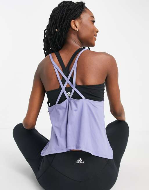 adidas Performance Print Clash Yoga Tank Top - Bras