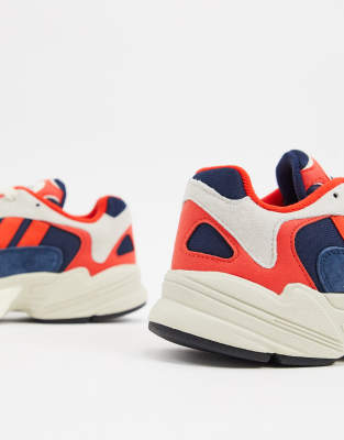 Adidas originals yung-1 shop sneakers in red multi