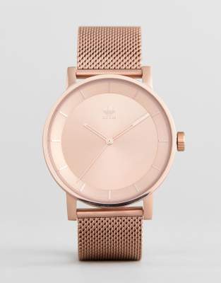 adidas Z04 District Mesh Watch In Rose Gold