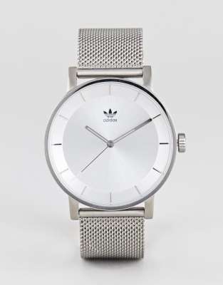 adidas Z04 District mesh watch in silver | ASOS