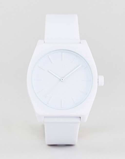 adidas Z10 Process Silicone Watch In White