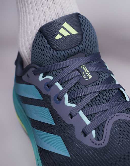 adidas - zapatillas de running Supernova Rise 2 en turquesa y amarillo, 4 de 5