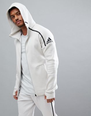 Adidas ZNE 2 hoodie in cream cw1347 | ASOS