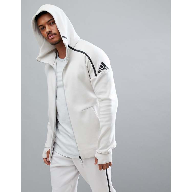 Adidas Zne 2 Hoodie In Cream Cw1347 Asos