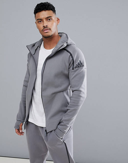 Adidas Zne 2 Hoodie In Gray Ce4260 Asos