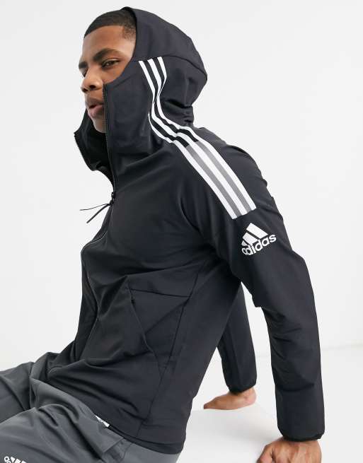 Adidas side stripe sales hoodie