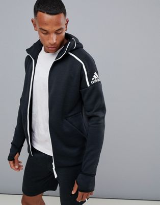 adidas black zne hoodie