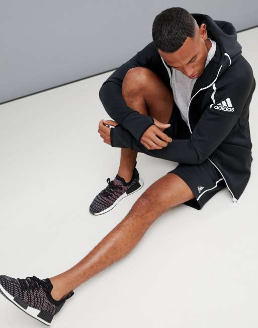 adidas ZNE Hoodie Black Heather DM5543 | ASOS