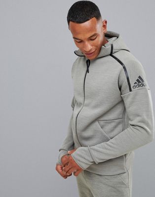 adidas ZNE Hoodie In Green Heather | ASOS