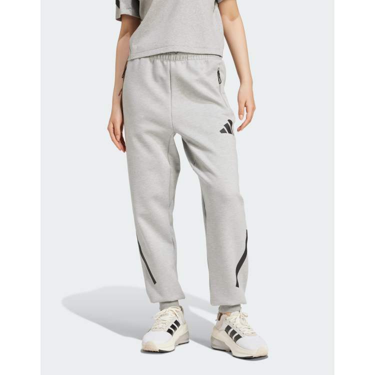 adidas Z.N.E. premium tracksuit bottoms in grey ASOS