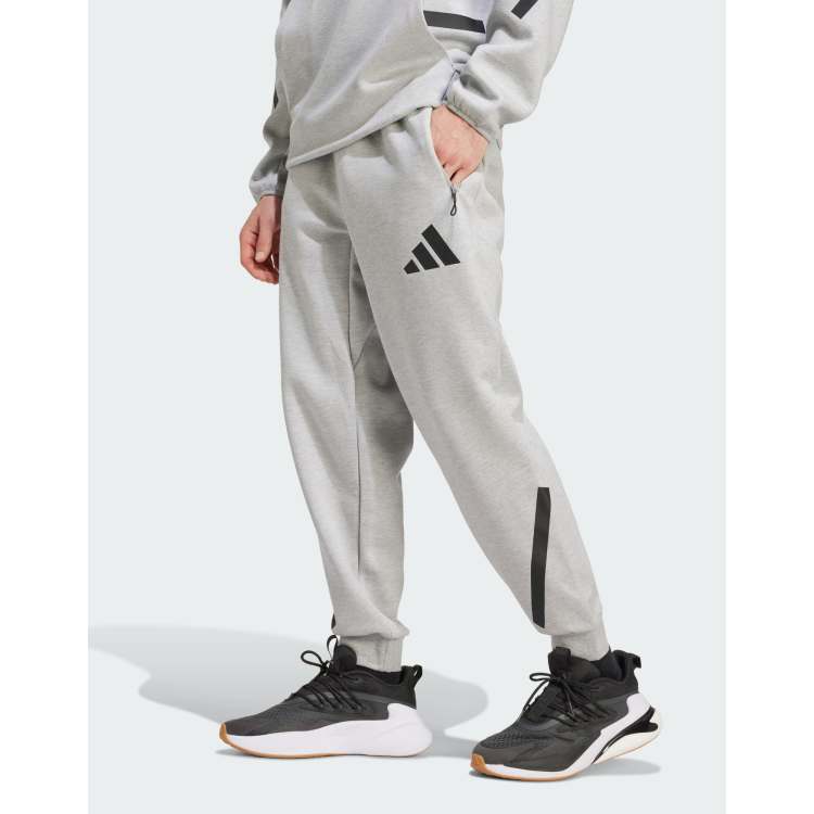 adidas Z.N.E. premium tracksuit bottoms in grey ASOS