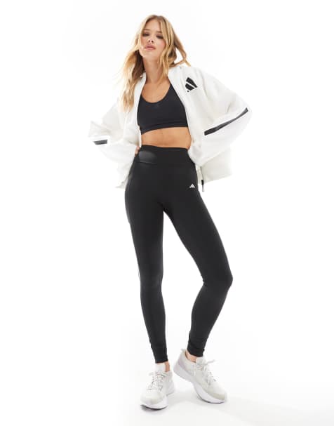 adidas - Z.N.E. - Premium - Trainingspak met capuchon en rits in wit - view 1