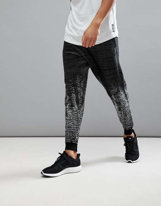 adidas ZNE Pulse Knit Track Joggers In Black Marl BQ4840