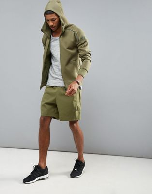 Adidas ZNE Shorts In Green | ASOS