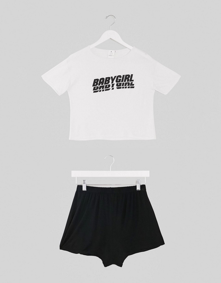 Adolescent Clothing Baby Girl T-shirt And Shorts Pyjama Set-multi