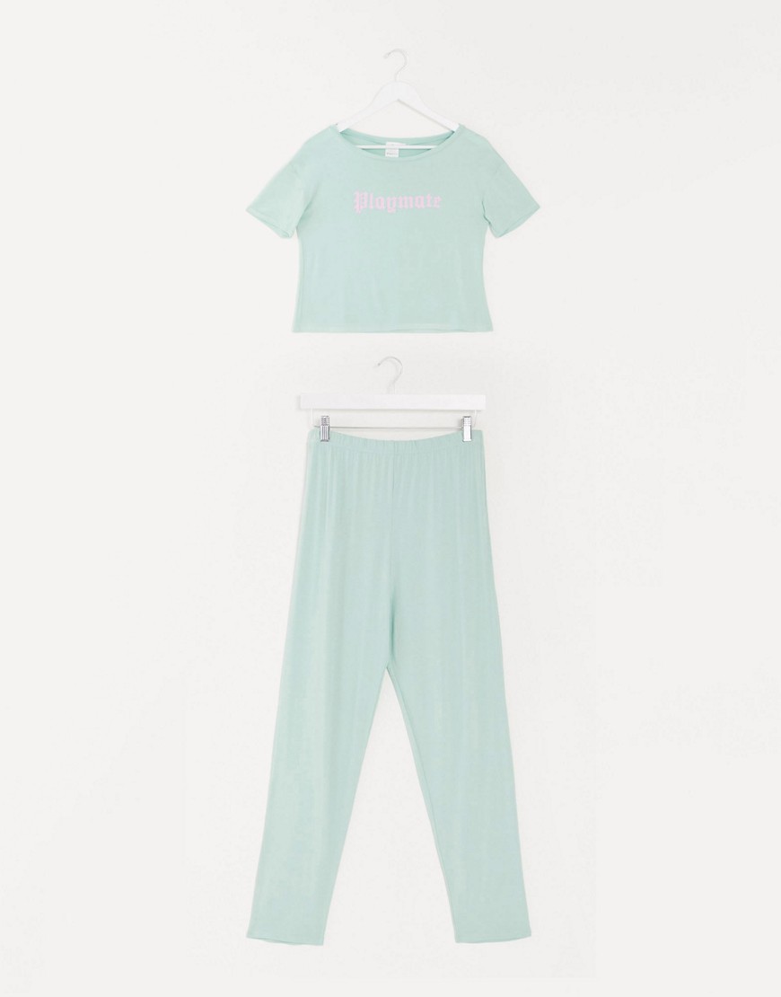 Adolescent Clothing – Playmate – Pyjamas med t-shirt och byxor-Flerfärgad