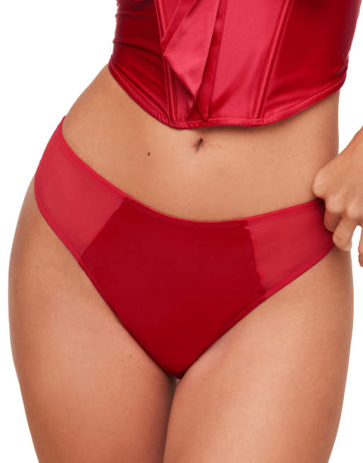Adore Me Arianna brazilian panties in dark red