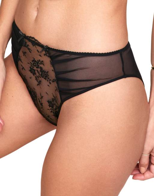 Adore Me Avara high cut panties in black