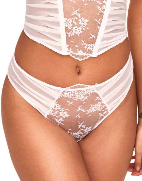 Adore Me Avara high cut panties in bride white - view 1