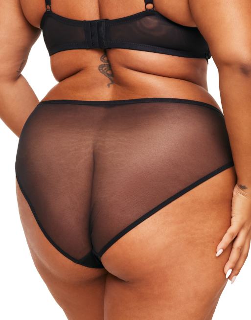 Adore Me Bonnie hipster panties in black