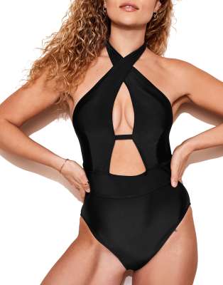 Adore Me Brinlee swimwear one-piece in black