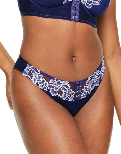 Adore Me Britta brazilian panties in dark blue