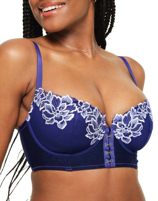 Adore Me Britta contour demi bra in dark blue