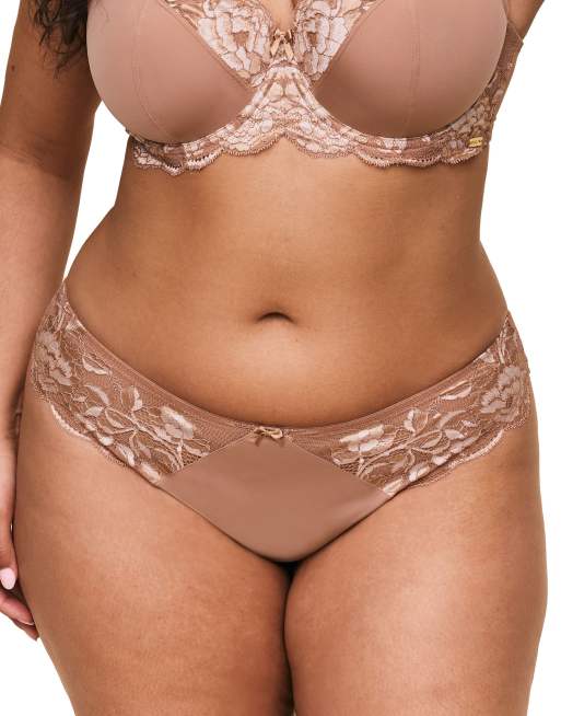 Adore Me Chelsi brazilian panties in medium beige