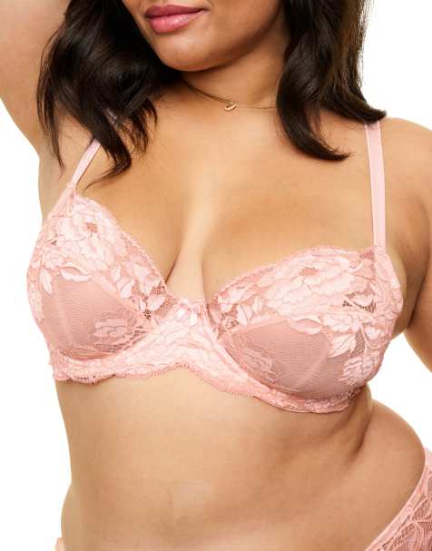 Adore Me Chelsi unlined demi bra in light pink - view 1