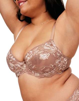 Adore Me Chelsi Unlined Demi Bra In Neutral