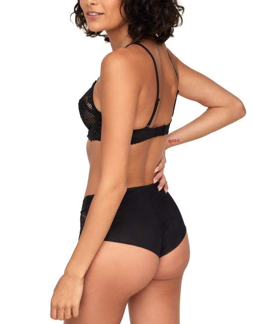 Adore Me Cinthia hipster panties in black