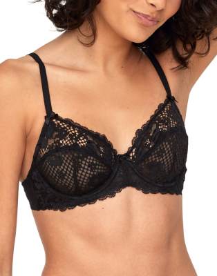 Adore Me Cinthia Unlined Full Coverage Bra In Black