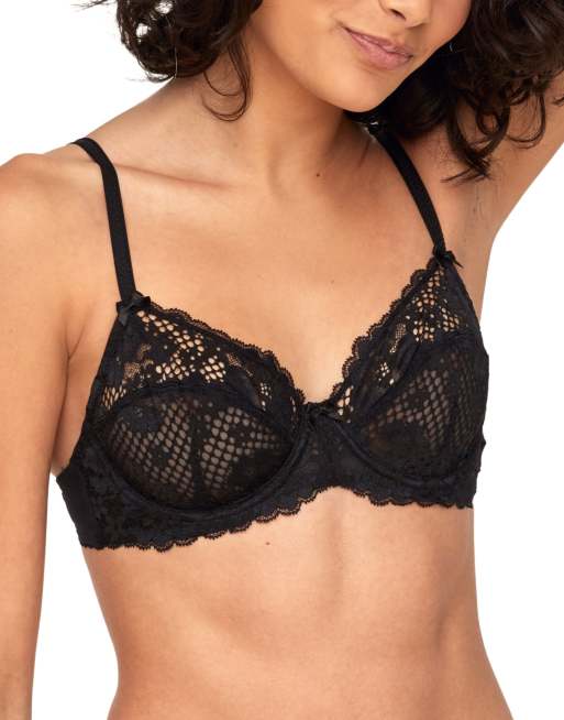 Adore Me Cinthia unlined full coverage bra in black