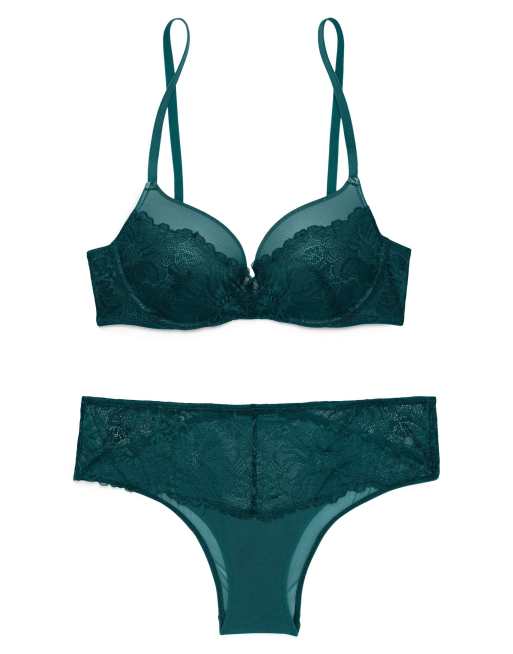 Adore Me Cyla set in dark green