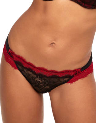 Adore Me Emanuelly Cheeky Panties In Black