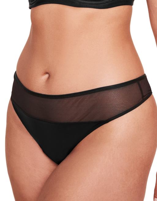 Adore Me Fallon thong panties in black