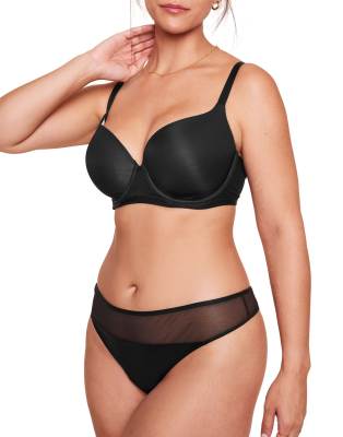 Adore Me Fallon Thong Panties In Black