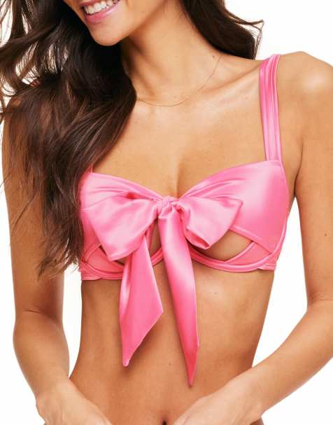 Adore Me Gynger unlined quarter cup bra in medium pink - view 1
