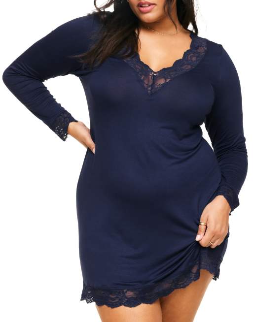 Adore Me Hasina sleepshirt in dark blue