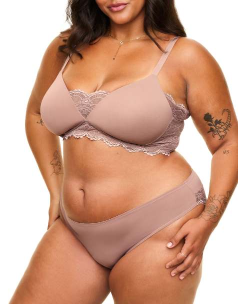 Adore Me Jainey bikini panties in medium beige - view 1