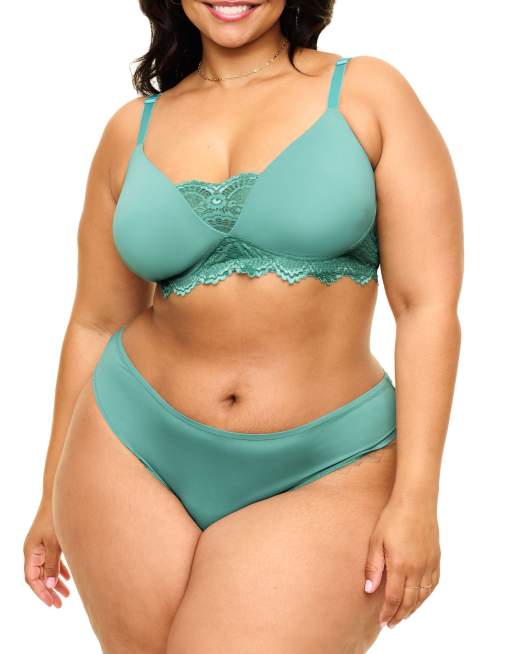 Adore Me Jainey bikini panties in medium green