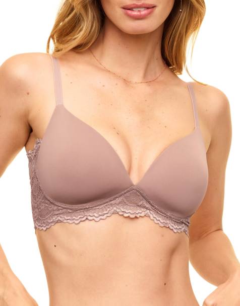 Adore Me Jainey contour plunge bra in medium beige - view 1