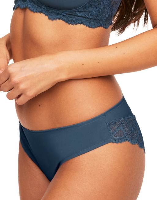 Adore Me Janey bikini panties in dark blue