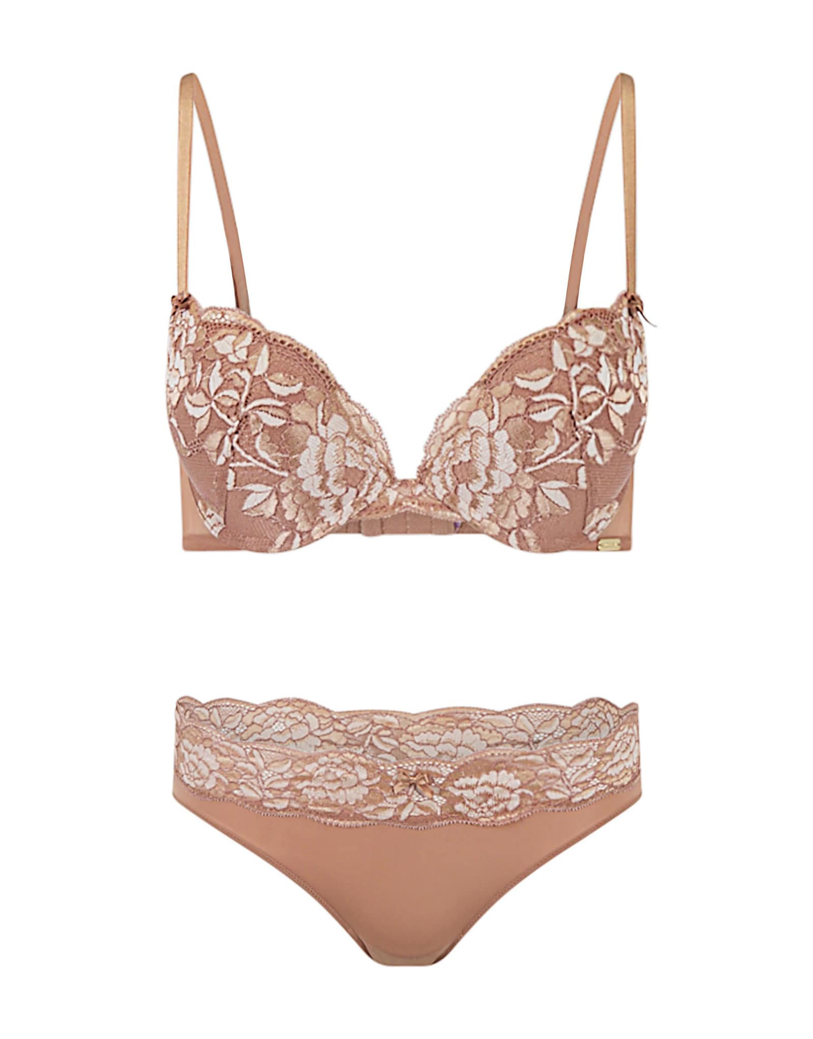 Трусики-бикини Adore Me Jaya средне-бежевого цвета